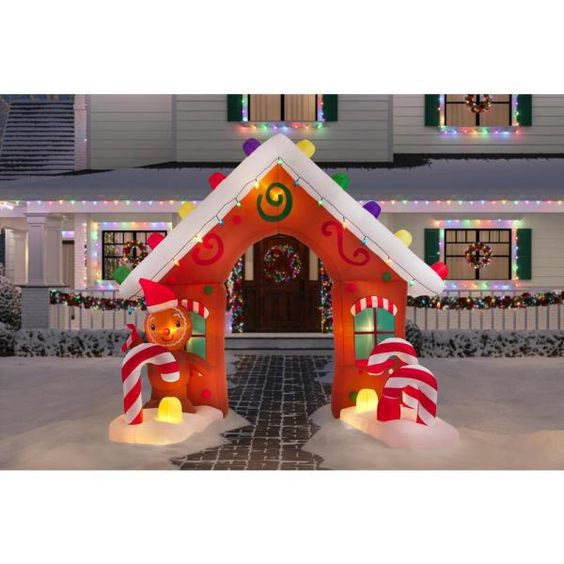 Gingerbread House Arch Christmas Inflatable